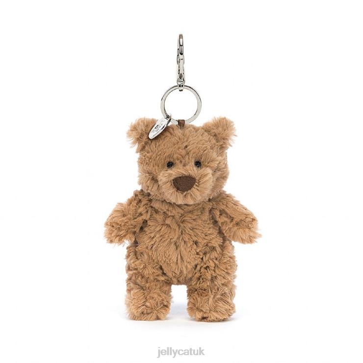 Jellycat Accessory V248Z15 Bartholomew Bear Bag Charm Brown