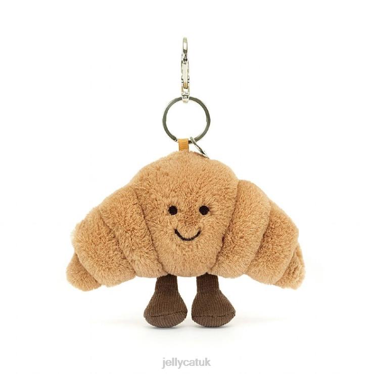 Jellycat Accessory V248Z17 Amuseable Croissant Bag Charm Beige