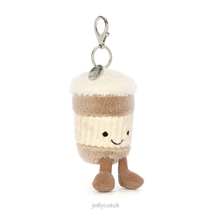 Jellycat Accessory V248Z34 Amuseable Coffee-To-Go Bag Charm Beige