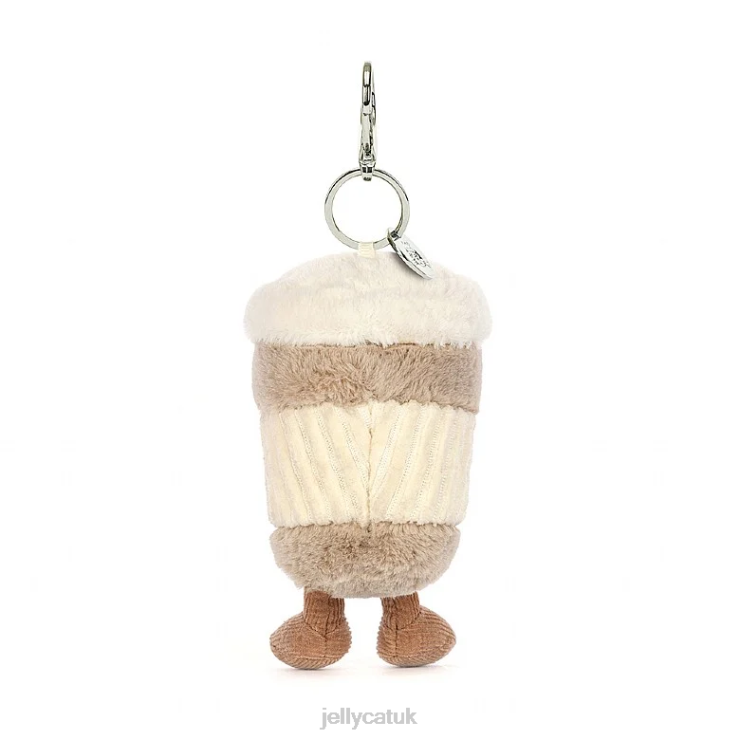 Jellycat Accessory V248Z34 Amuseable Coffee-To-Go Bag Charm Beige