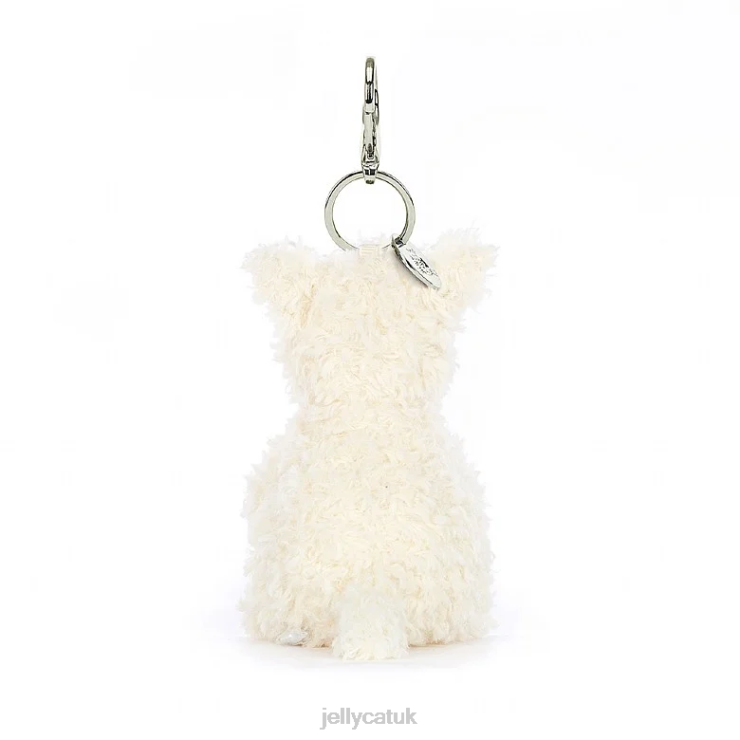 Jellycat Accessory V248Z642 Munro Scottie Dog Bag Charm Cream