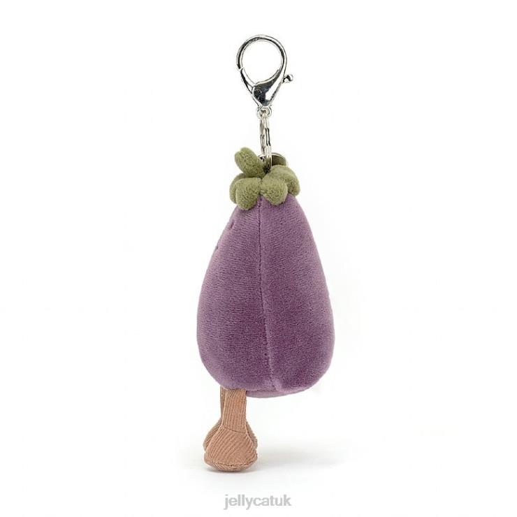 Jellycat Accessory V248Z75 Vivacious Aubergine Bag Charm Purple