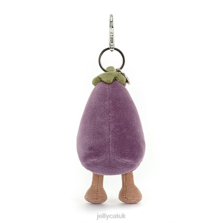 Jellycat Accessory V248Z75 Vivacious Aubergine Bag Charm Purple