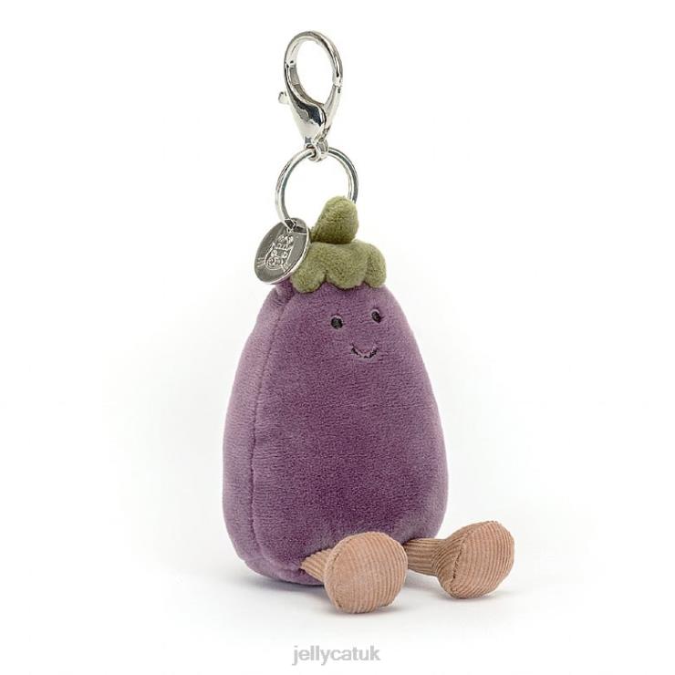 Jellycat Accessory V248Z75 Vivacious Aubergine Bag Charm Purple