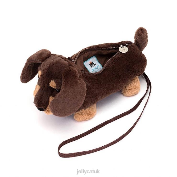 Jellycat Bag V248Z72 Otto Sausage Dog Bag Brown