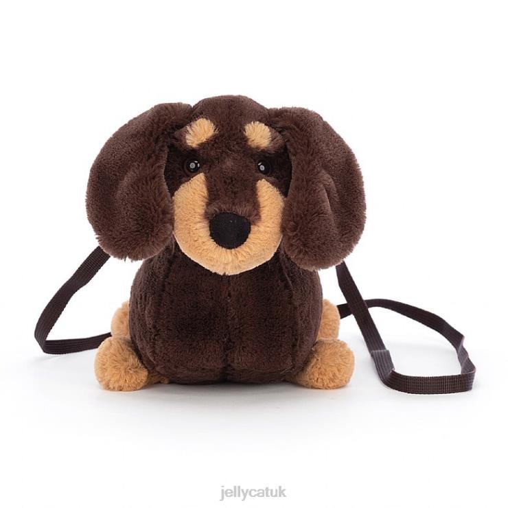 Jellycat Bag V248Z72 Otto Sausage Dog Bag Brown