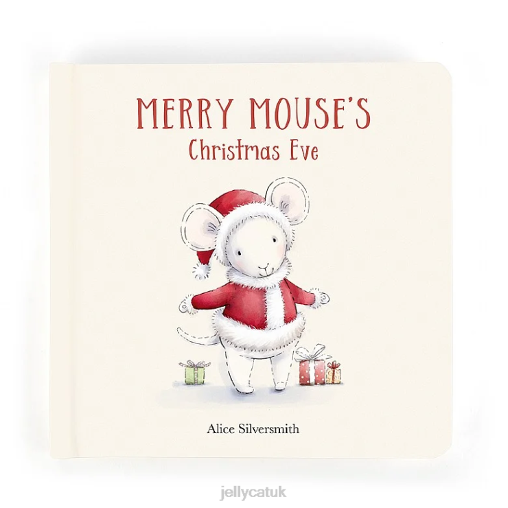 Jellycat Book V248Z278 Merry Mouse Book and Merry Mouse Cream