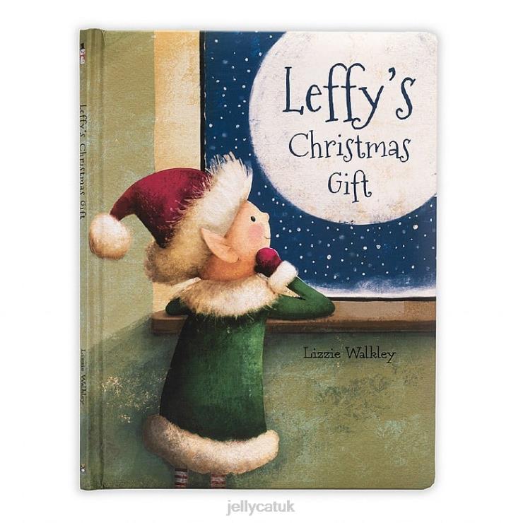 Jellycat Book V248Z352 Leffy\s Christmas Gift Book and Leffy Elf Multi-colour