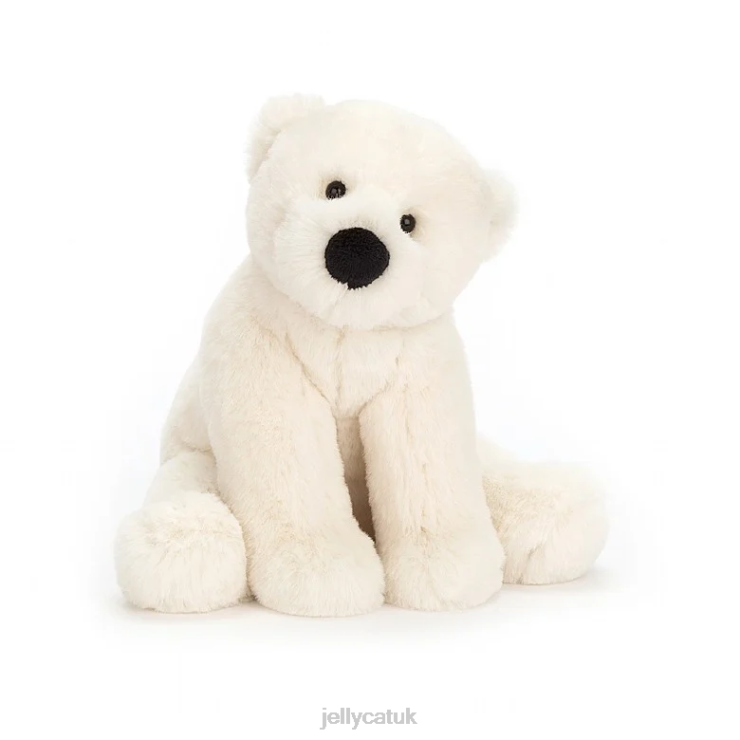 Jellycat Book V248Z554 The Playful Polar Bears Book and Perry Polar Bear White