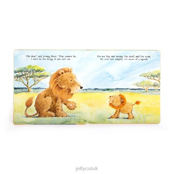 Jellycat Book V248Z692 The Very Brave Lion Book and Fuddlewuddle Lion Tan