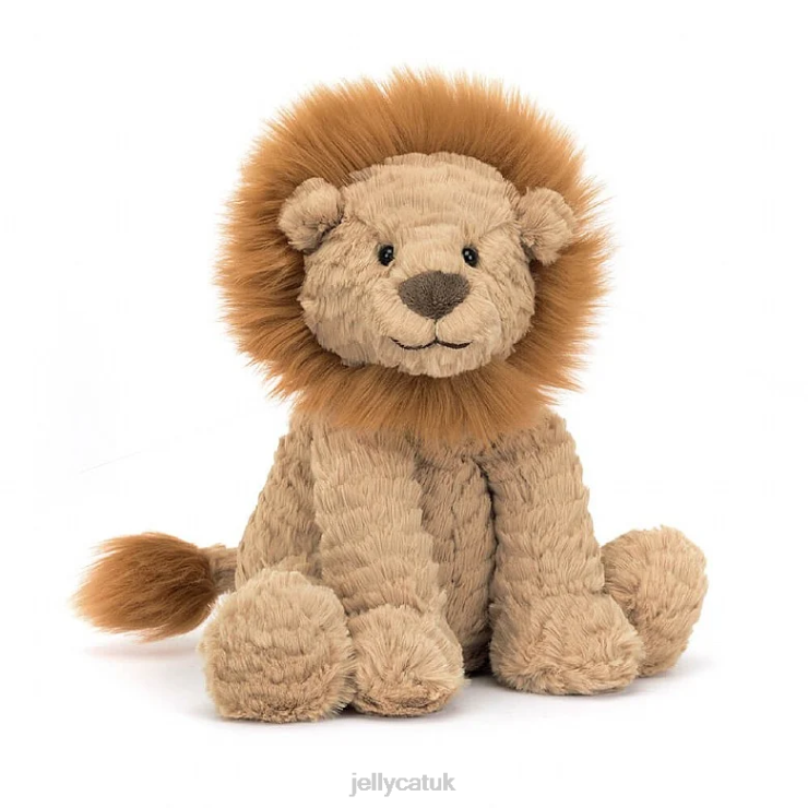 Jellycat Book V248Z692 The Very Brave Lion Book and Fuddlewuddle Lion Tan