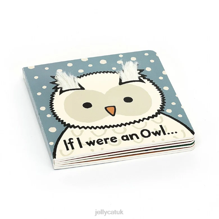 Jellycat Book V248Z695 If I Were an Owl Board Book Multi-colour