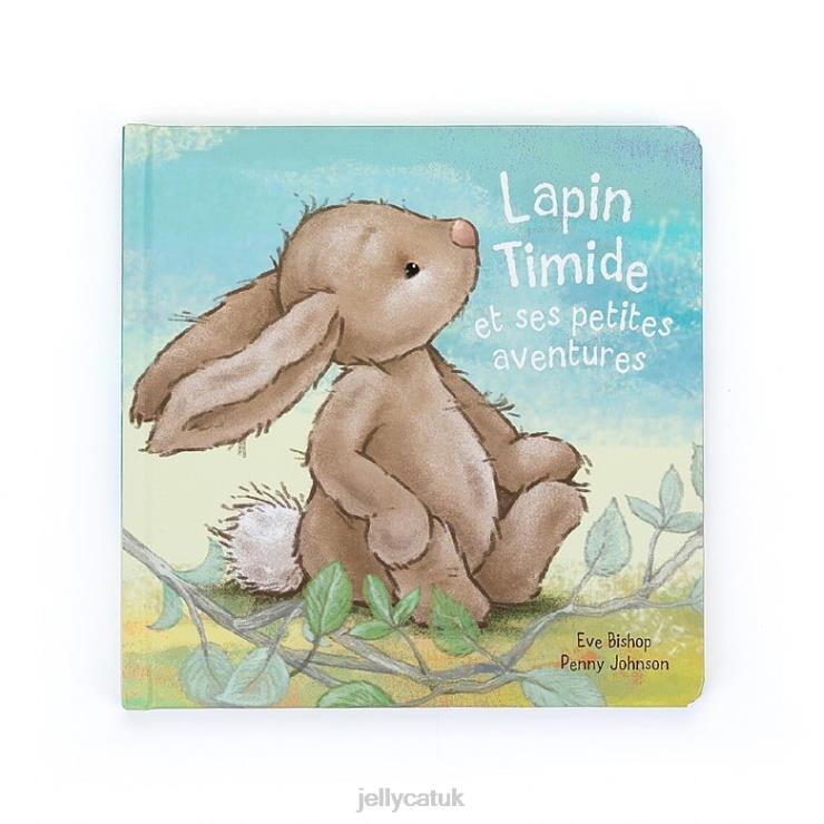 Jellycat Book V248Z706 Lapin Timide Et Ses Petites Aventures  Bashful Bunny Beige