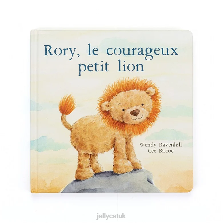 Jellycat Book V248Z719 Rory Le Courageux Petit Lion  Fuddlewuddle Lion Tan