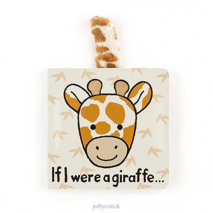 Jellycat Book V248Z733 If I Were A Giraffe Book and Bashful Giraffe Orange