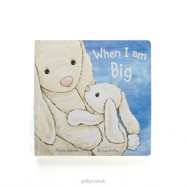 Jellycat Book V248Z734 When I am Big Book and Bashful Bunny Cream