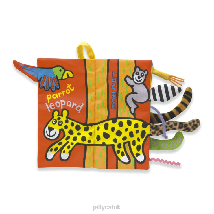 Jellycat Book V248Z754 Jungly Tails Book Multi-colour