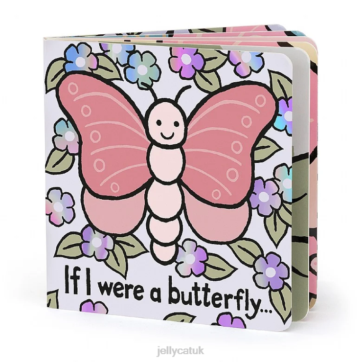 Jellycat Book V248Z756 If I Were A Butterfly Book Multi-colour