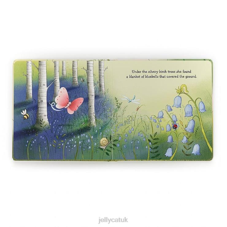 Jellycat Book V248Z783 In the Wild Garden Book and Beatrice Butterfly Pink