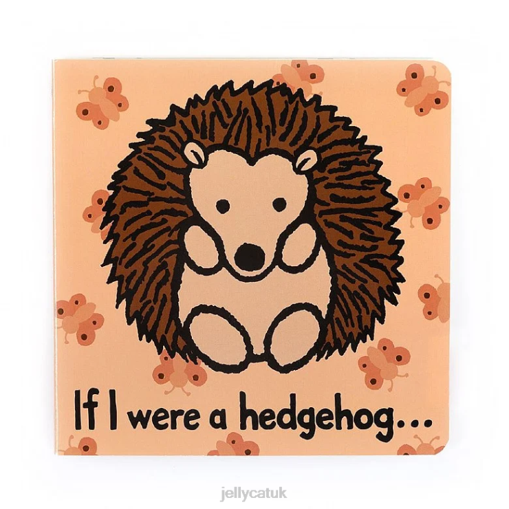 Jellycat Book V248Z793 If I Were A Hedgehog Book and Willow Hedgehog Brown