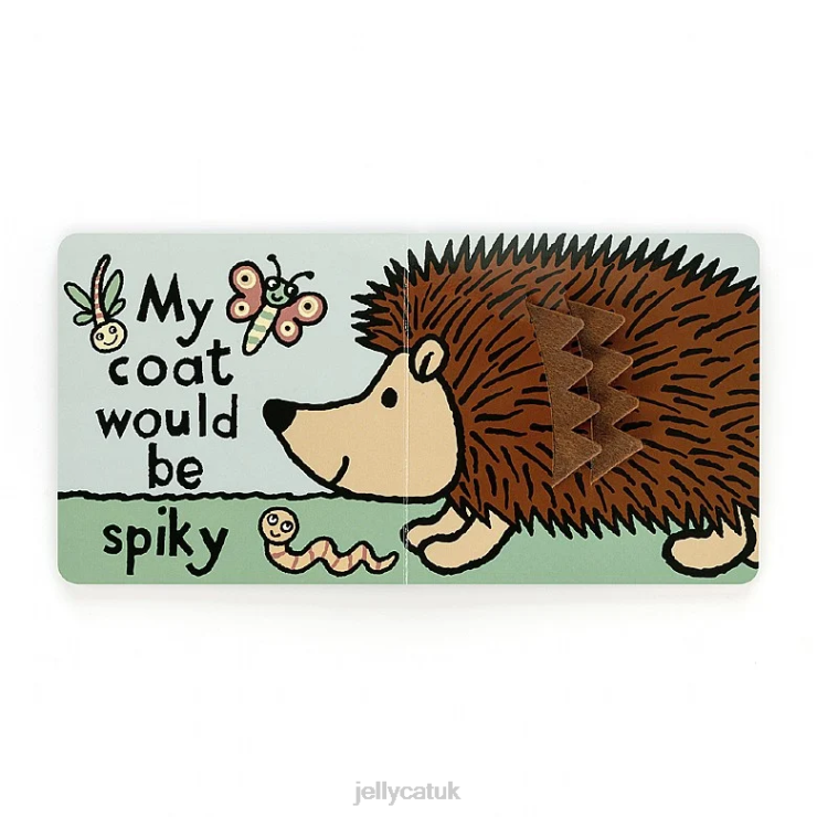 Jellycat Book V248Z793 If I Were A Hedgehog Book and Willow Hedgehog Brown