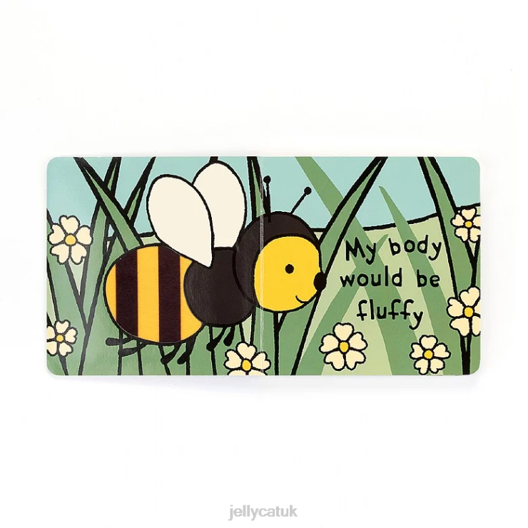 Jellycat Book V248Z795 If I Were A Bee Book and Bashful Bee Multi-colour