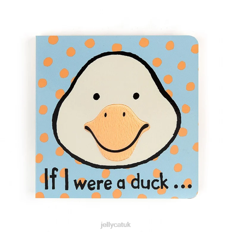 Jellycat Book V248Z807 If I Were A Duck Book and Tumbletuft Duck Multi-colour