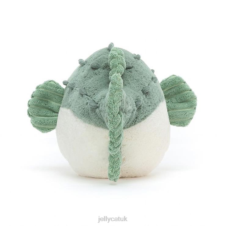 Jellycat Toy V248Z112 Pacey Pufferfish Blue and Cream