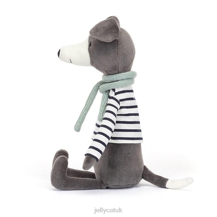 Jellycat Toy V248Z117 Beatnik Buddy Whippit Grey