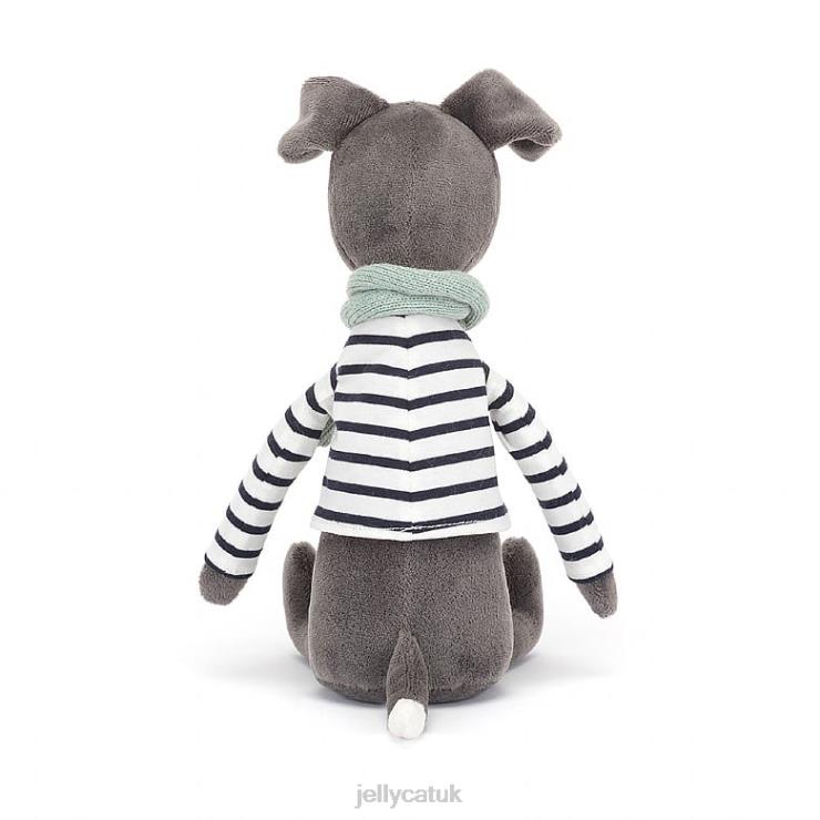 Jellycat Toy V248Z117 Beatnik Buddy Whippit Grey