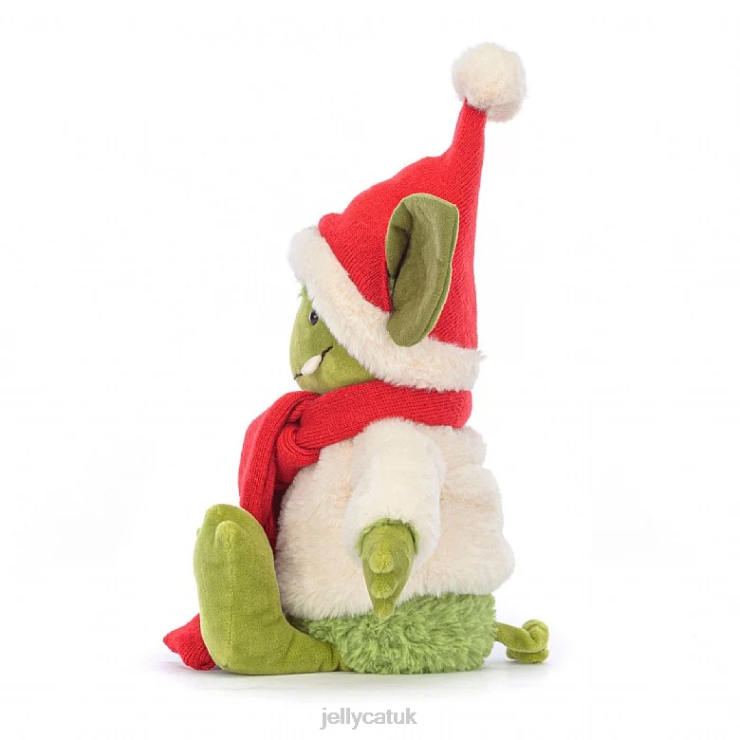 Jellycat Toy V248Z120 Christmas Grizzo Green