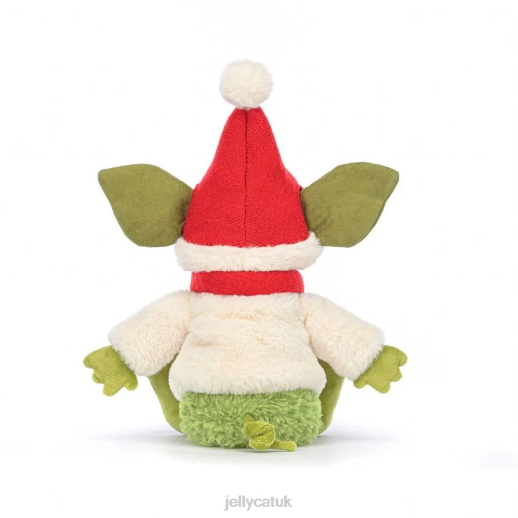 Jellycat Toy V248Z120 Christmas Grizzo Green