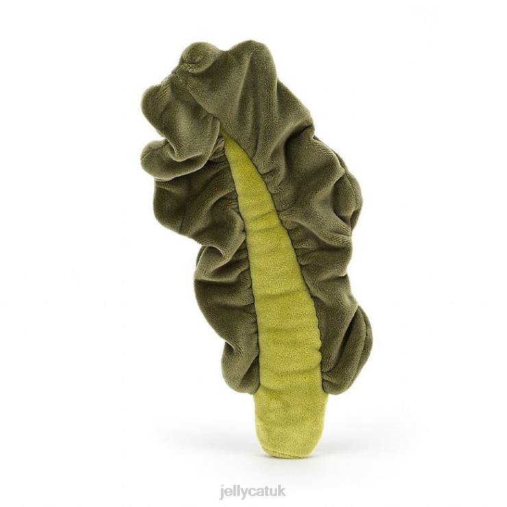 Jellycat Toy V248Z138 Vivacious Vegetable Kale Leaf Green