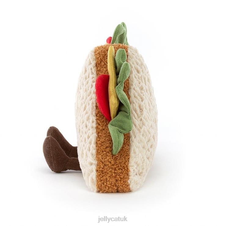 Jellycat Toy V248Z164 Amuseable Sandwich Beige