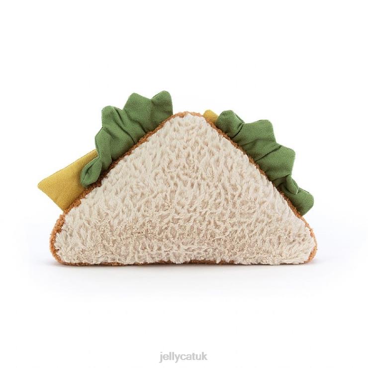 Jellycat Toy V248Z164 Amuseable Sandwich Beige