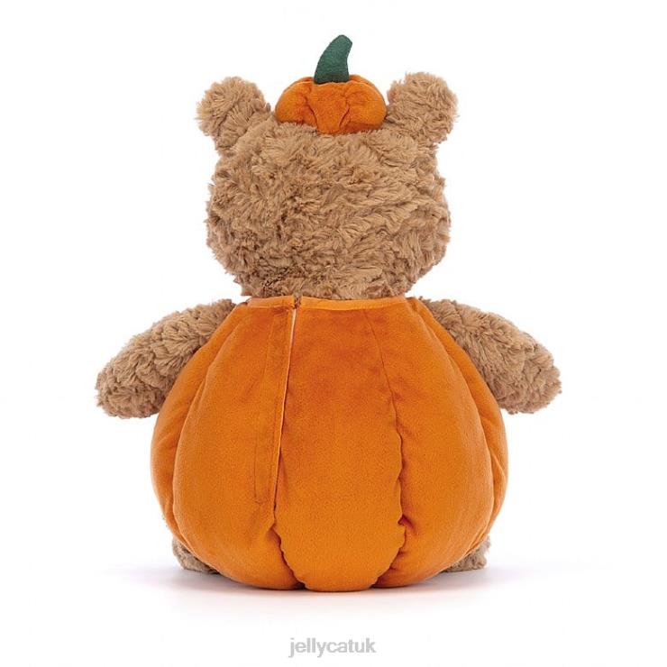 Jellycat Toy V248Z177 Bartholomew Bear Pumpkin Brown