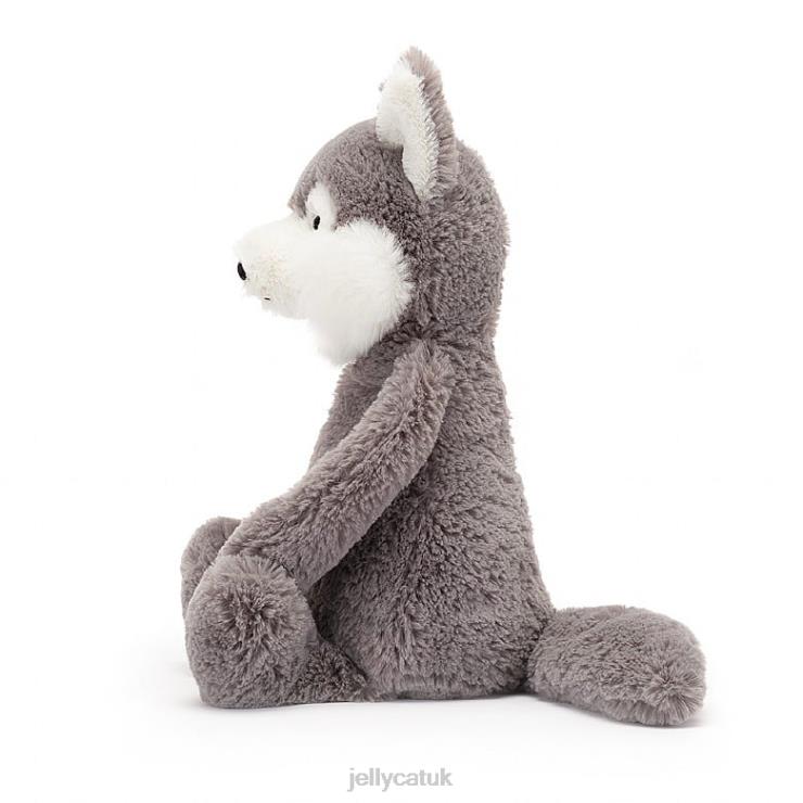 Jellycat Toy V248Z179 Bashful Wolf Grey and White