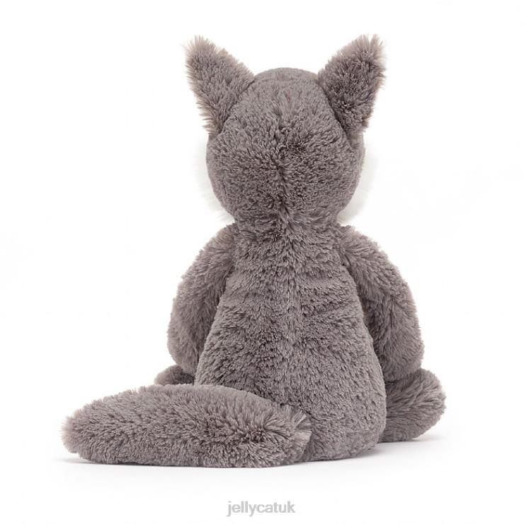 Jellycat Toy V248Z179 Bashful Wolf Grey and White