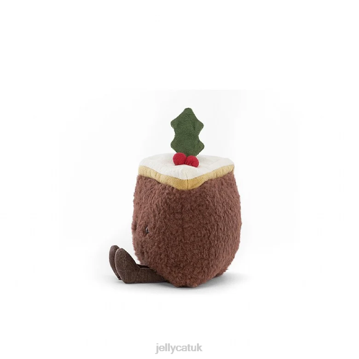 Jellycat Toy V248Z199 Amuseable Slice of Christmas Cake Multi-colour