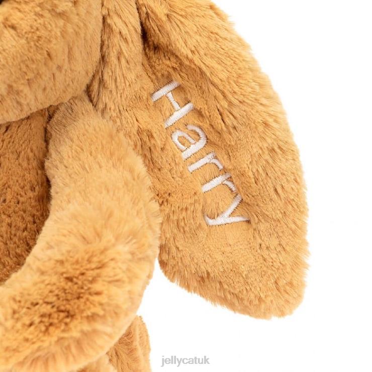 Jellycat Toy V248Z214 Personalised Bashful en Bunny Medium Gold