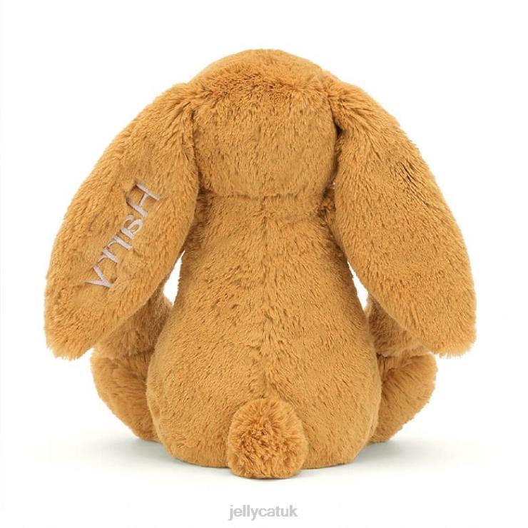 Jellycat Toy V248Z214 Personalised Bashful en Bunny Medium Gold