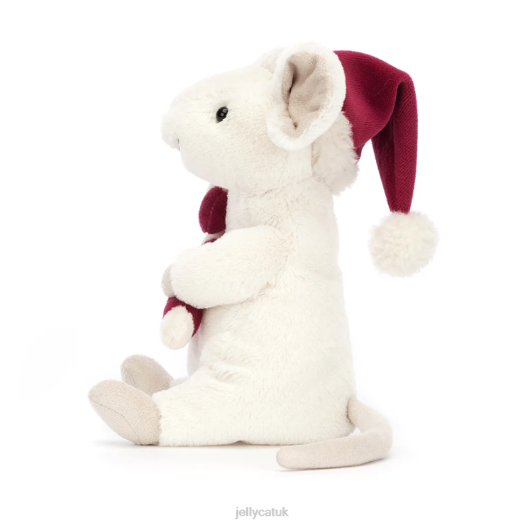 Jellycat Toy V248Z233 Merry Mouse Skiing Green