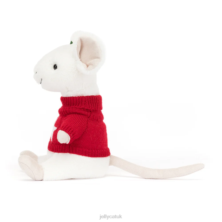 Jellycat Toy V248Z233 Merry Mouse Skiing Green