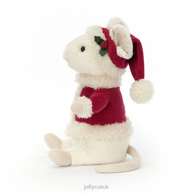 Jellycat Toy V248Z233 Merry Mouse Skiing Green