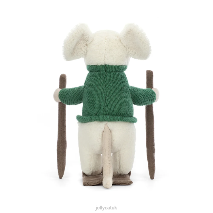 Jellycat Toy V248Z233 Merry Mouse Skiing Green