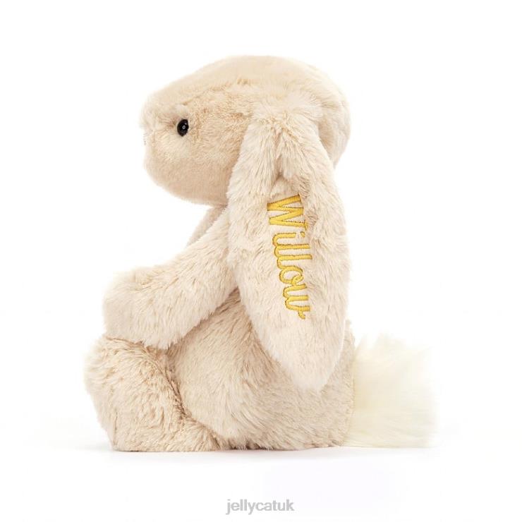 Jellycat Toy V248Z237 Personalised Bashful Luxe Bunny Willow Medium Beige