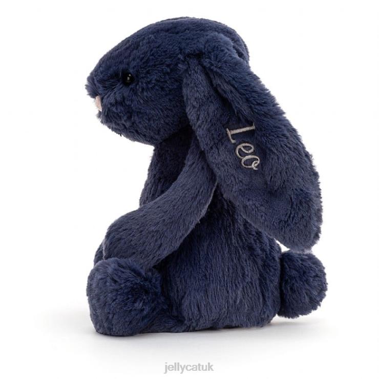 Jellycat Toy V248Z242 Personalised Bashful Bunny Medium Navy