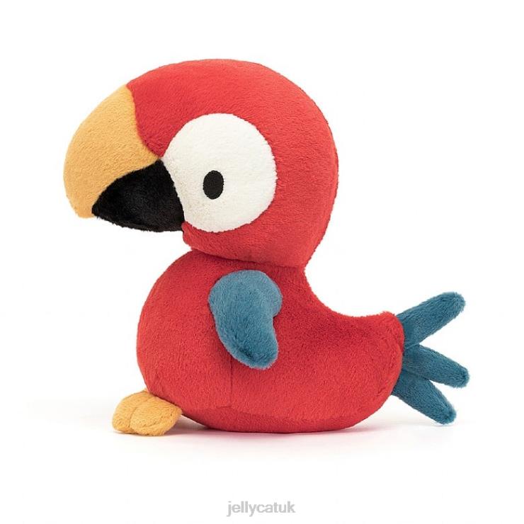 Jellycat Toy V248Z252 Bodacious Beak Parrot Red