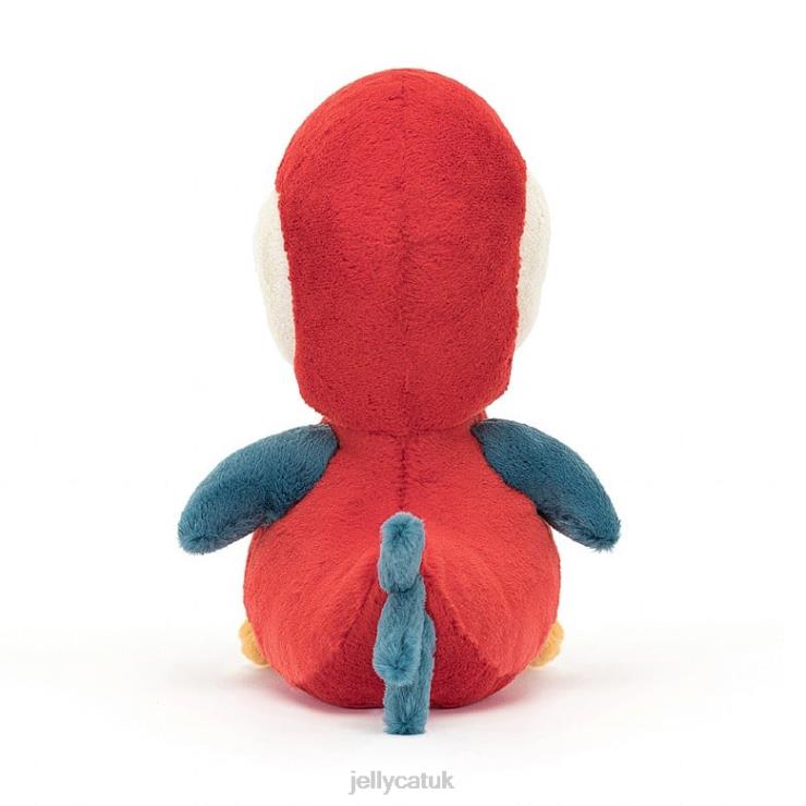 Jellycat Toy V248Z252 Bodacious Beak Parrot Red