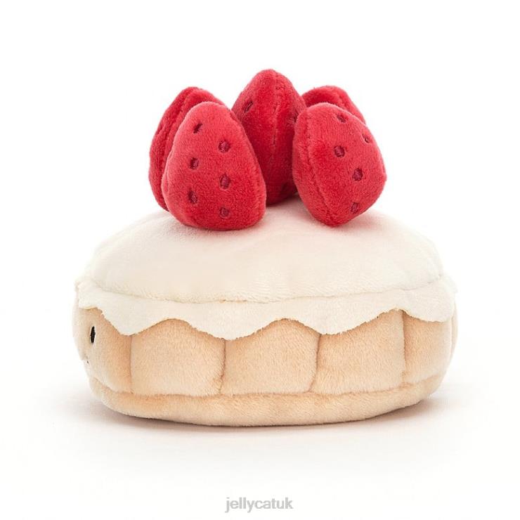 Jellycat Toy V248Z26 Pretty Patisserie Tarte Aux Fraises Multi-colour